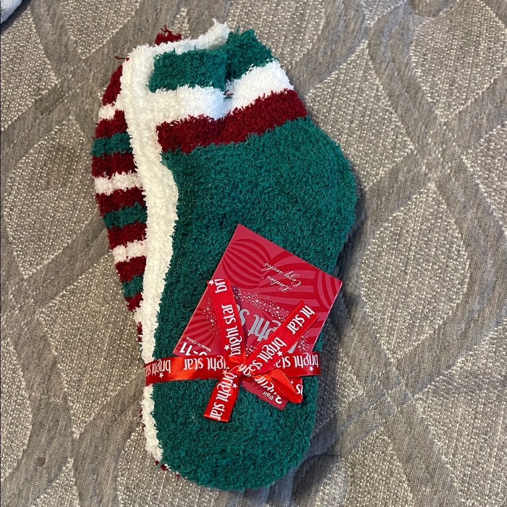 Cozy Striped Fuzzy Socks